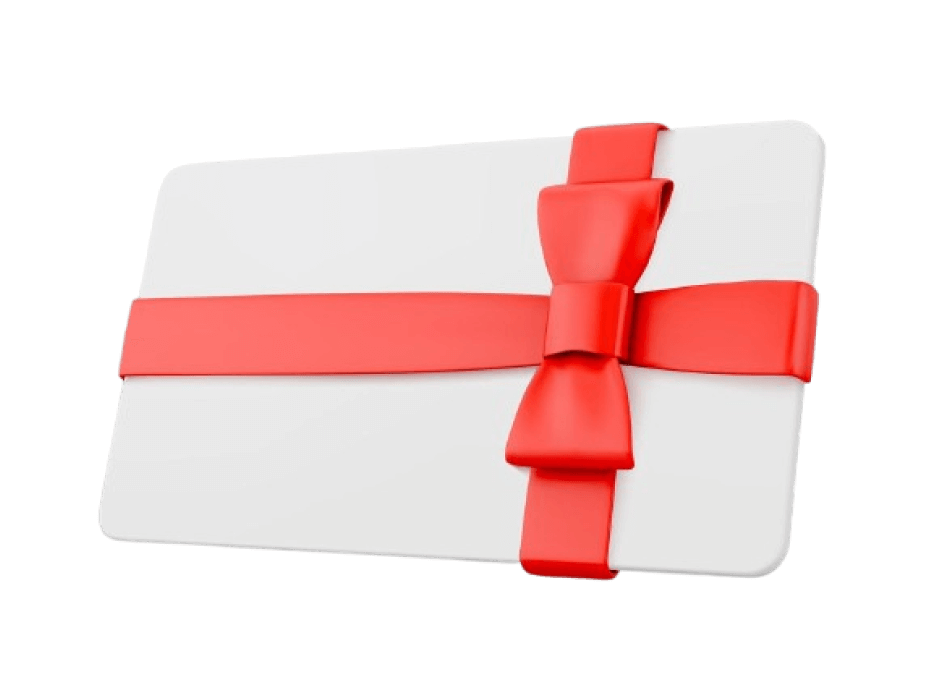 Gift Card with Red Ribbon